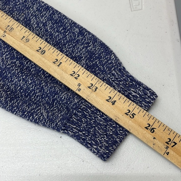 J. Crew Cotton shawl-collar cardigan sweater Sz L blue - Picture 8 of 10